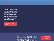 Tablet Screenshot of grandslamcarwash.net